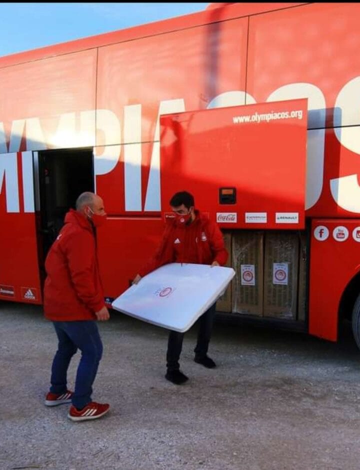 Δαμάσι: Μεγάλη δωρεά στους σεισμοπαθείς από τον Ολυμπιακό