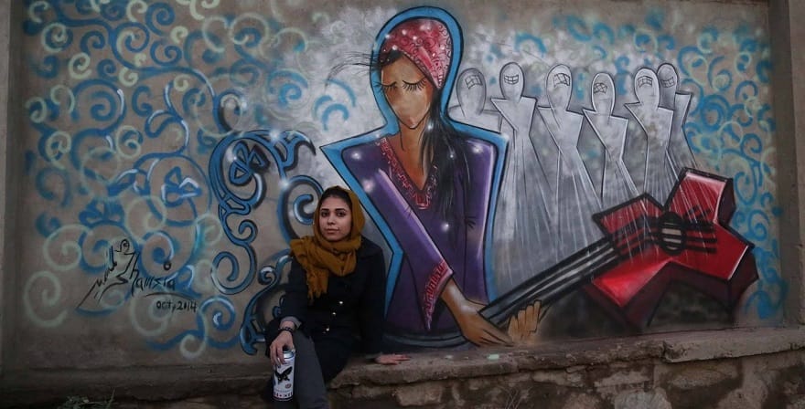 Shamsia Hassani street artist Αφγανιστάν