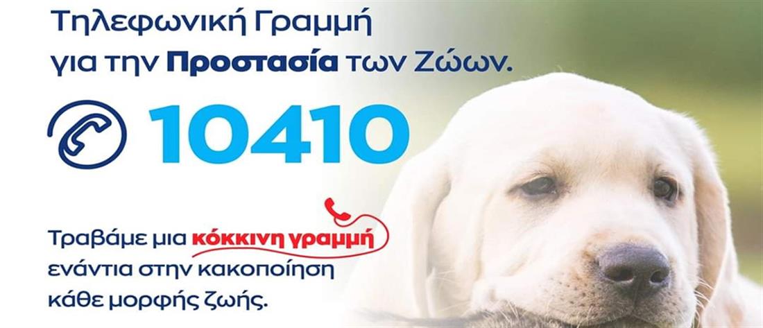 Σε λειτουργία το 10410 για την προστασία των ζώων