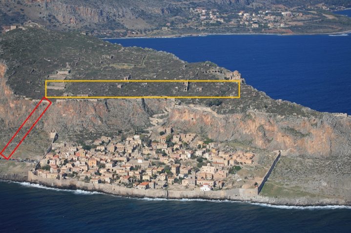 Τελεφερίκ στο Κάστρο της Μονεμβασιάς