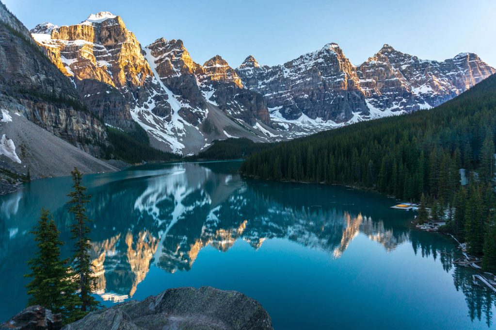 Λίμνη Μορέιν, Αλμπέρτα, Καναδάς ©Janetteasche/Getty Images