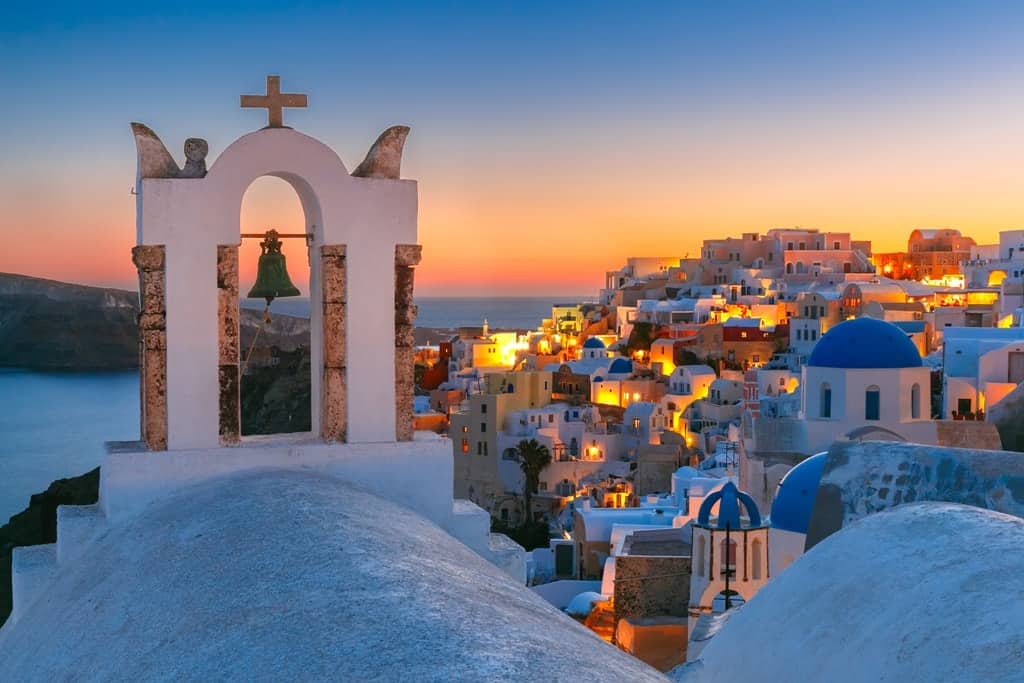 Ηλιοβασίλεμα στη Σαντορίνη