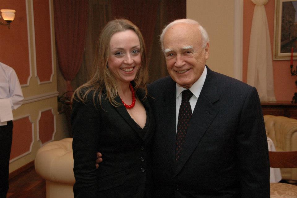 Η Όλγα Σαπολάγιεβα με τον Κάρολο Παπούλια