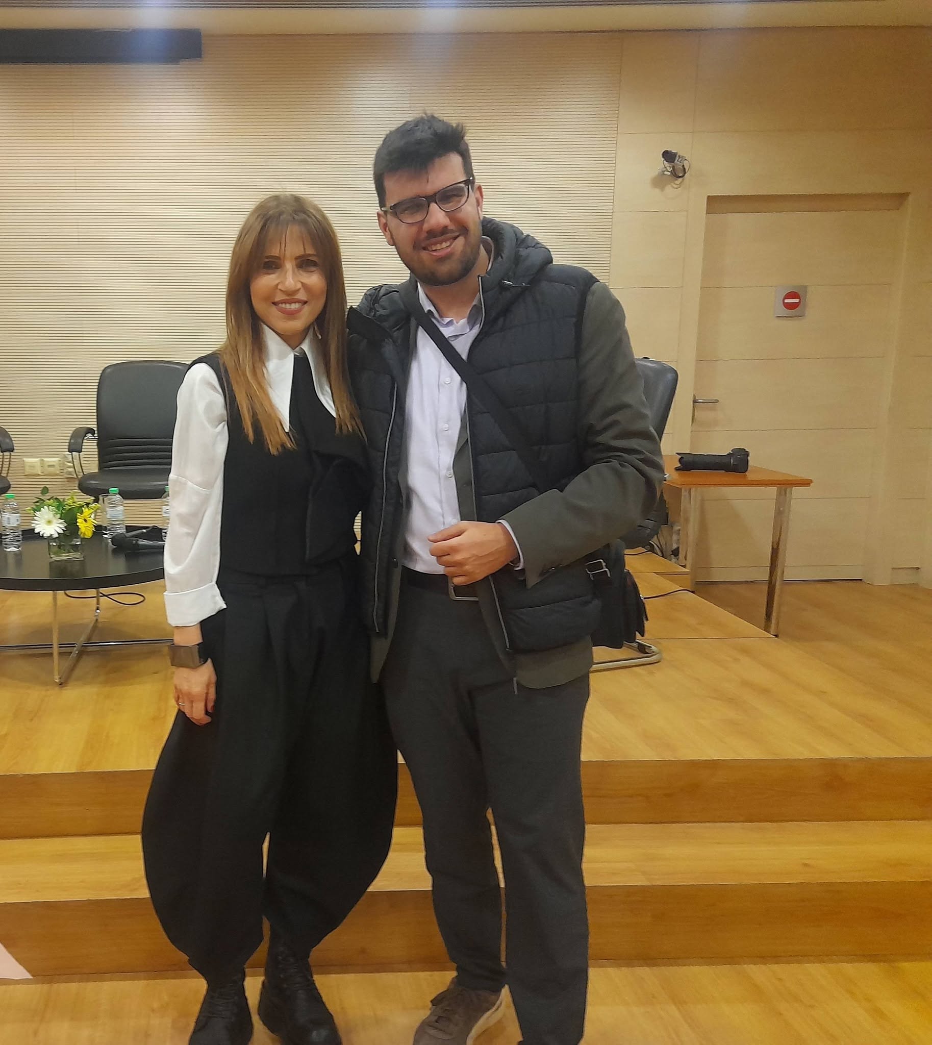 Ευρυδίκη και Σάκης Θεοδωρόπουλος στο Σπίτι της Κύπρου, στην Εκδήλωση: Αφιέρωμα στην Κύπρια Γυναίκα